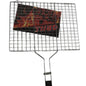 30*40cm BBQ Grill Basket net with wooden handle