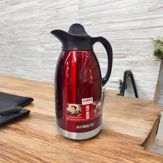 Thermos Flask Stainless Steel inside 2L -Red