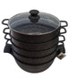 Non Stick Steam Cooker+Casserole 32CM,8.8L