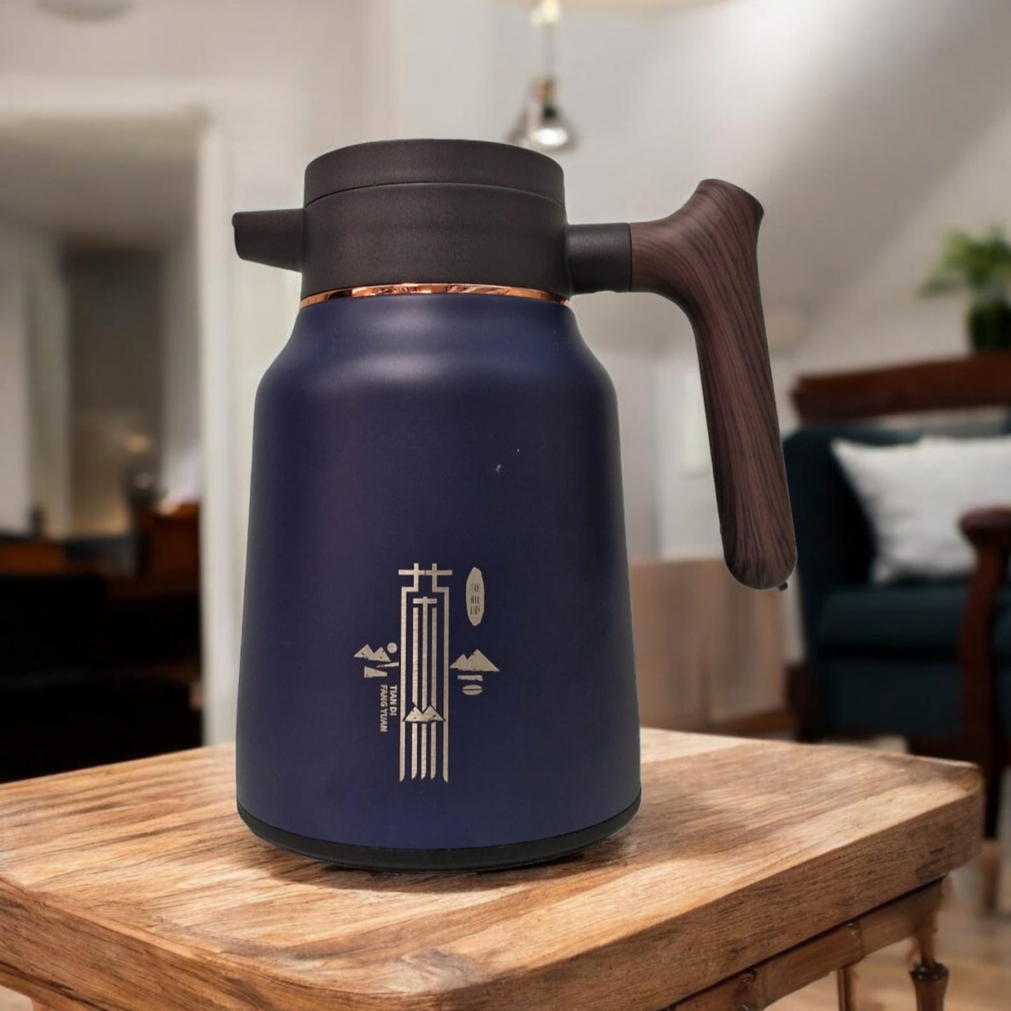 Thermos Flask 1L Stainless Steel inside