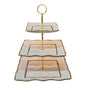✨ Elegant 3-Tier Fruit, Dessert & Cake Stand ✨
Golden Edged Design